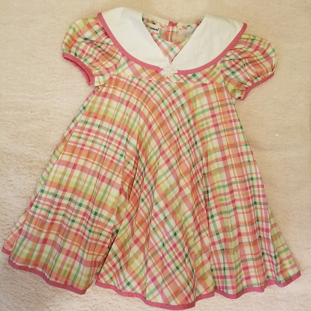 Girl's Plaid Dress by Thomas- Size 5